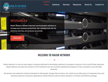 Tablet Screenshot of maximnetworx.com